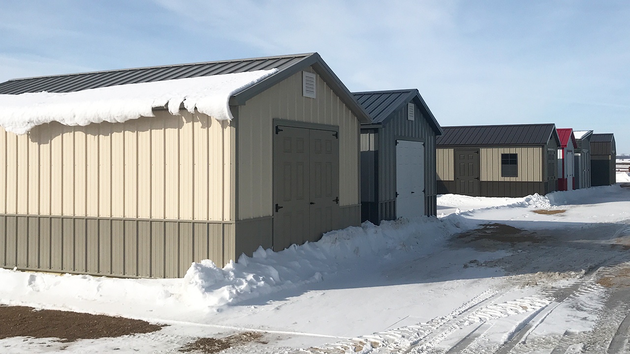 Dakota Storage Buildings' Delano, Minnesota Shed Display Lot